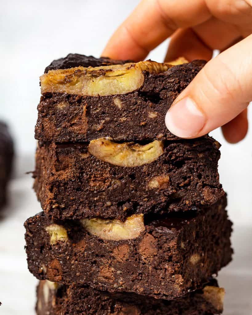 Healthy Banana Brownies (with oat flour) Nourishing Niki