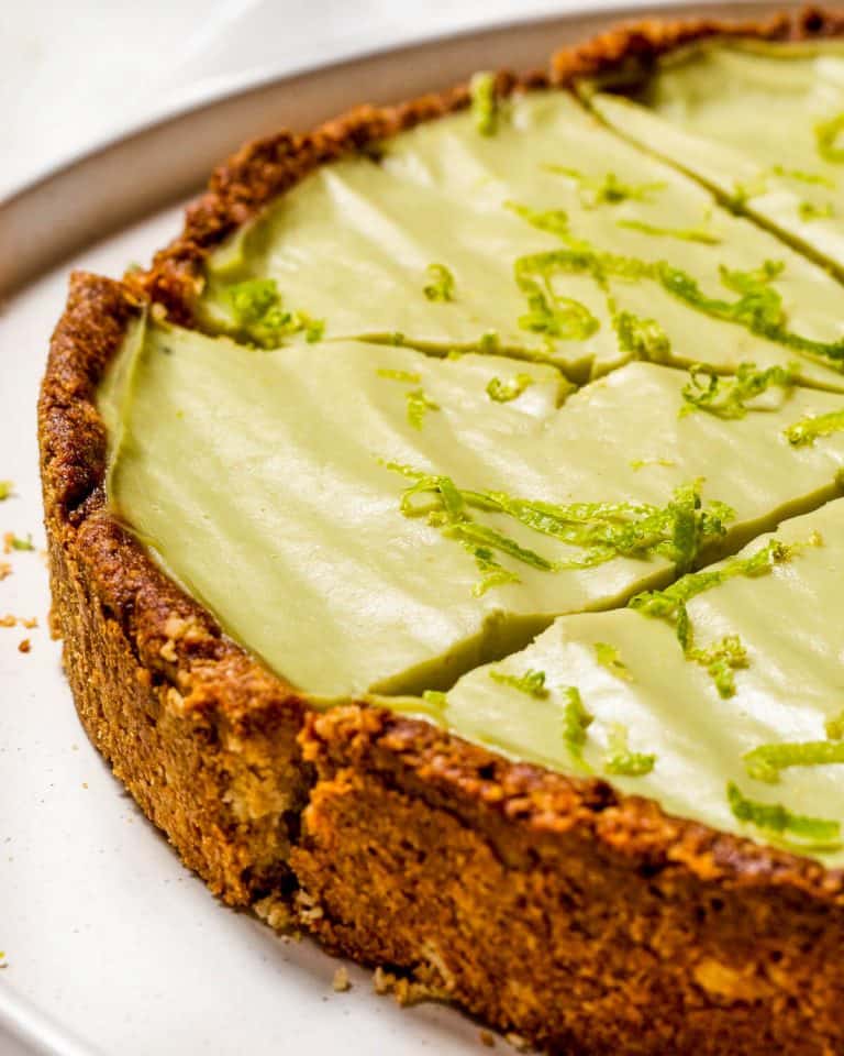 Easy Vegan Key Lime Pie (gluten-free) - Nourishing Niki