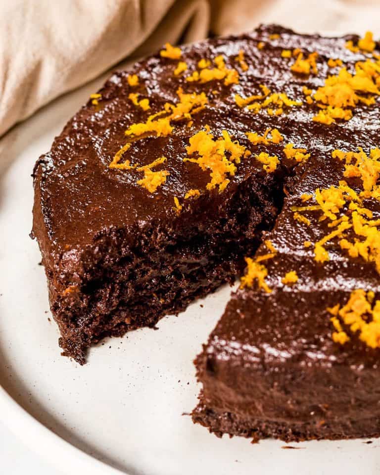 Chocolate orange cake recipe easy, fudgey, healthy Nourishing Niki