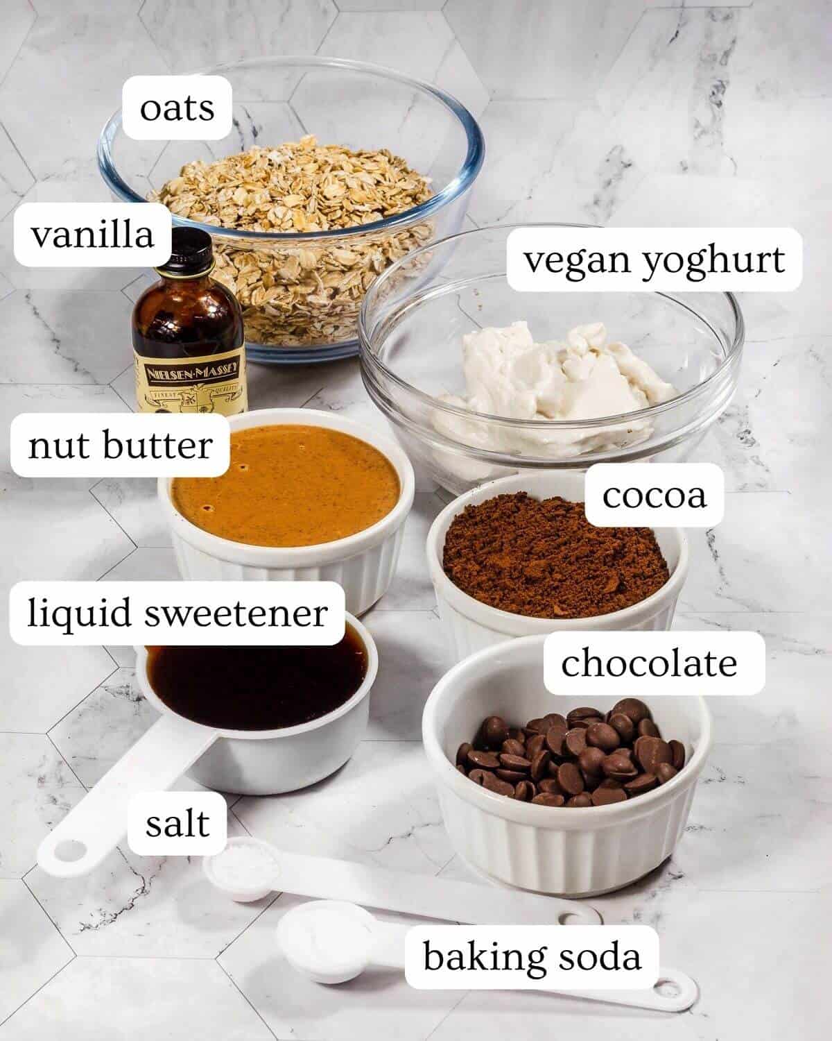 Ingredients to make brookies.