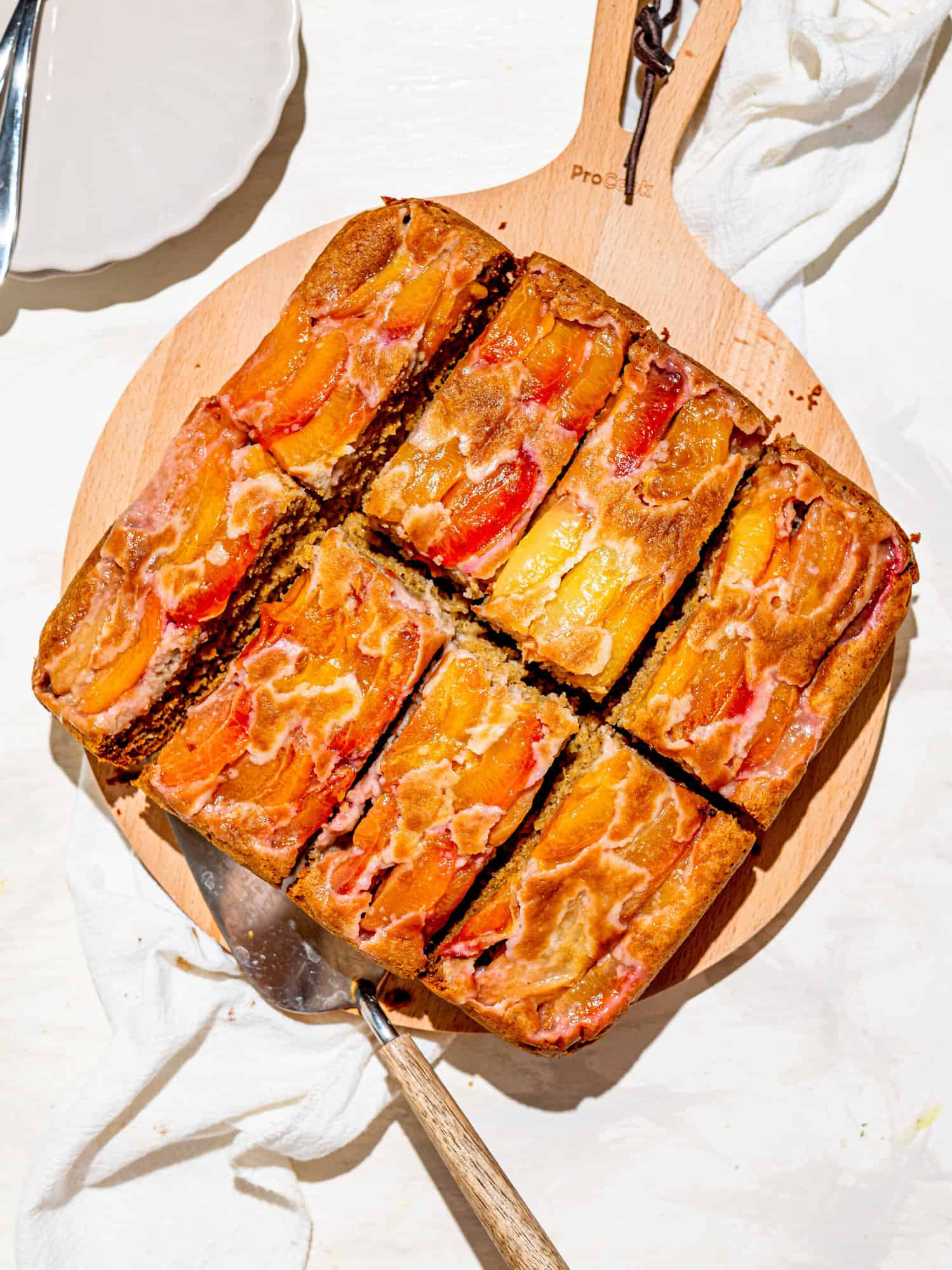 Upside Down Plum and Honey cake - perfect meal prep for breakfast.