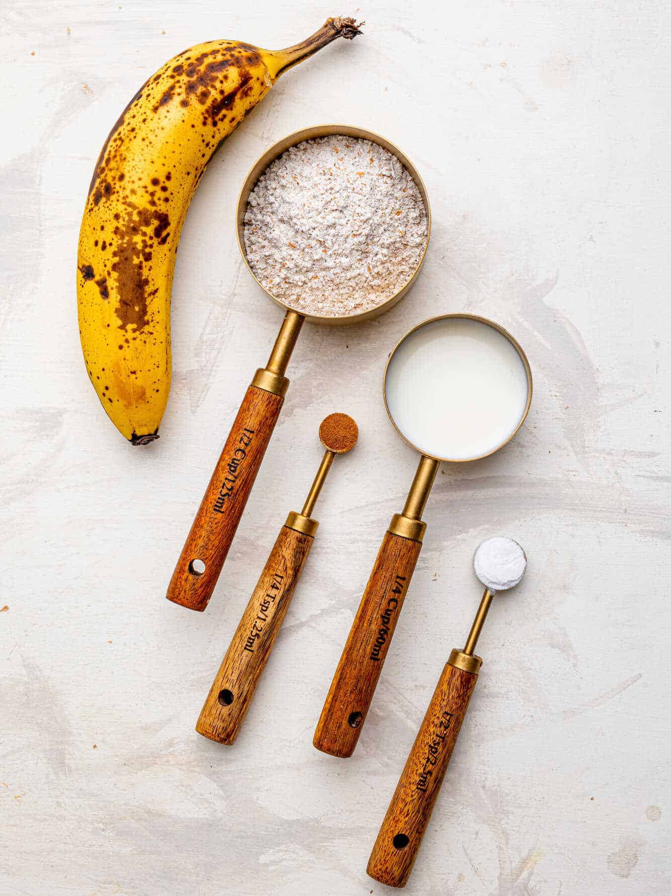 Ingredients for Single-Serve Banana Bread.