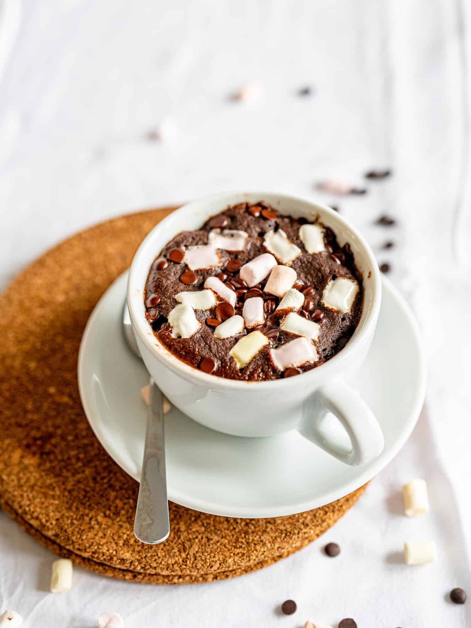 Hot Chocolate Mug Cake Recipe.