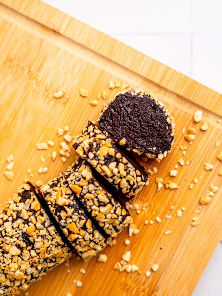 Peanut Butter Brownie Batter Log Nourishing Niki