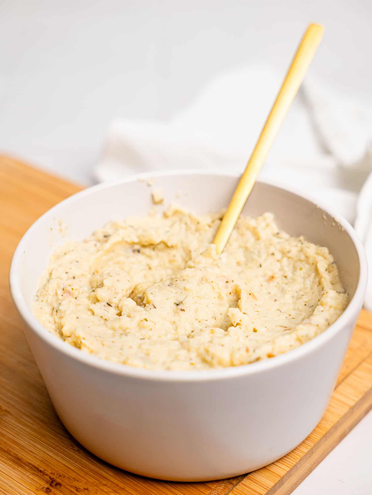 Creamy Garlicky Cauliflower Mash.