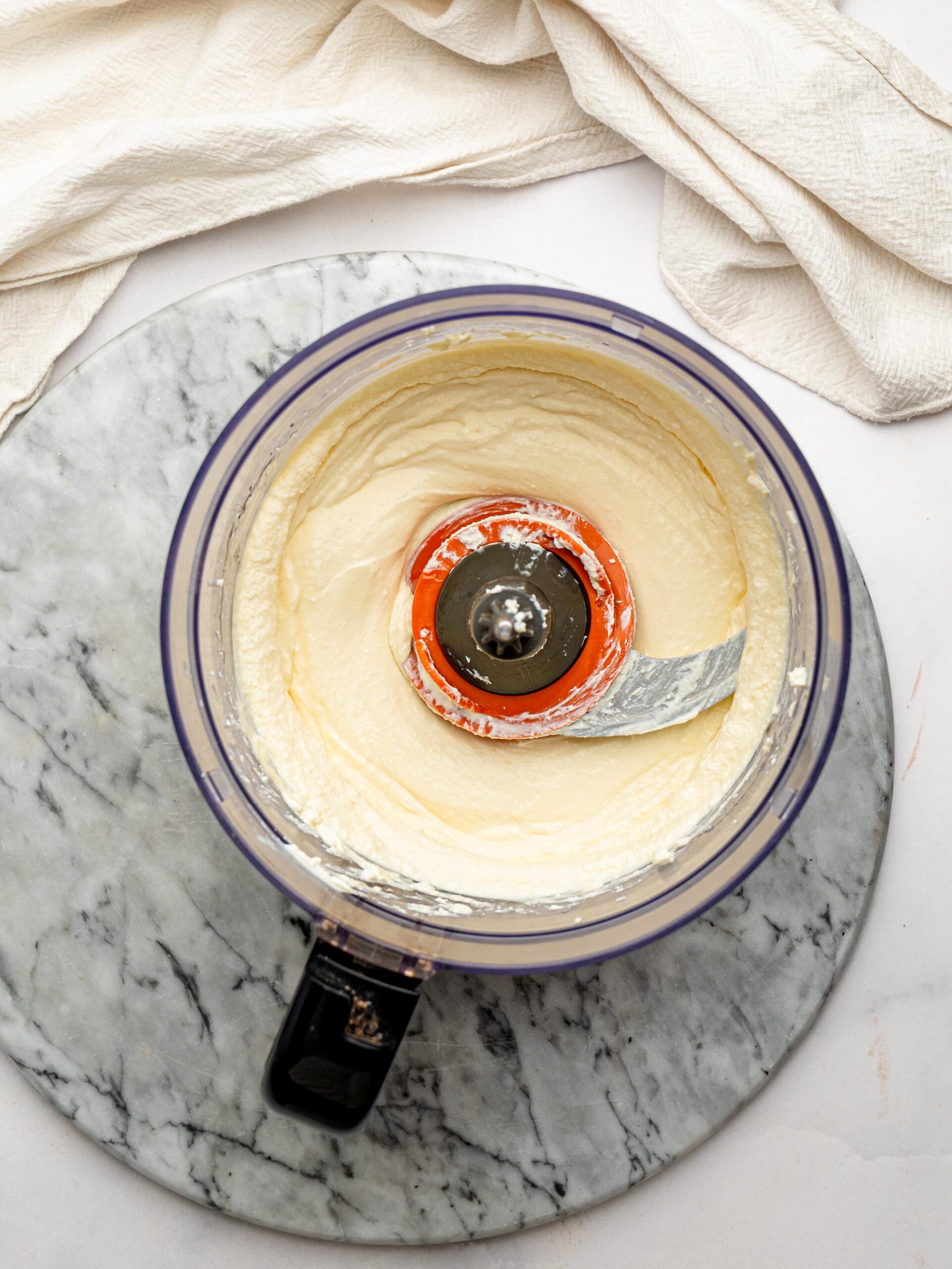 Blended whipped cottage cheese until smooth before adding cocoa powder.