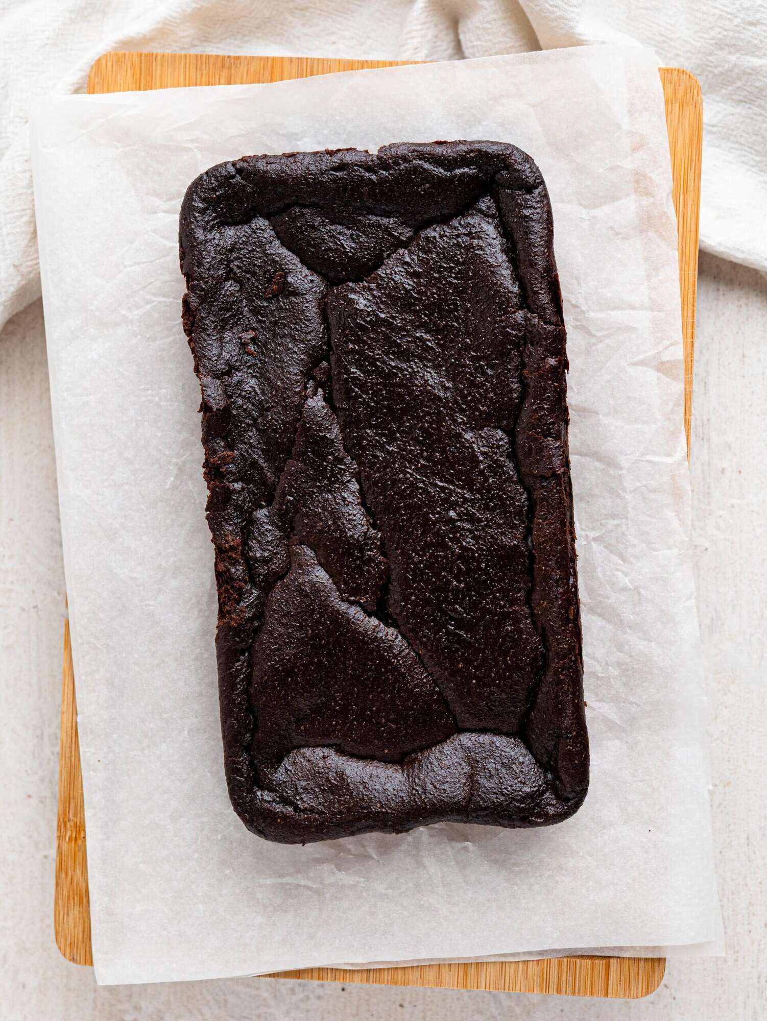 Freshly baked coffee brownies.