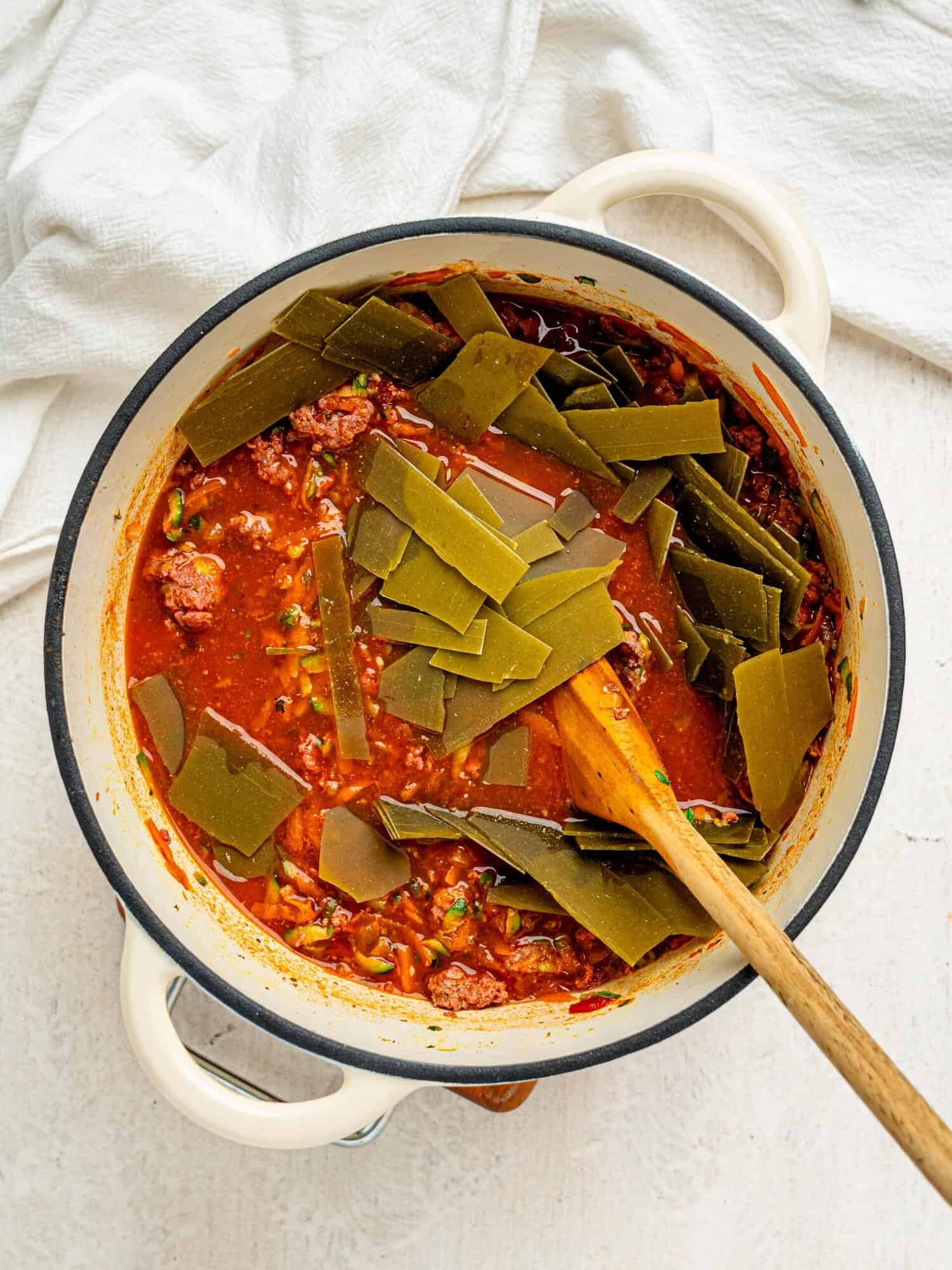 Deconstructed lasagna.