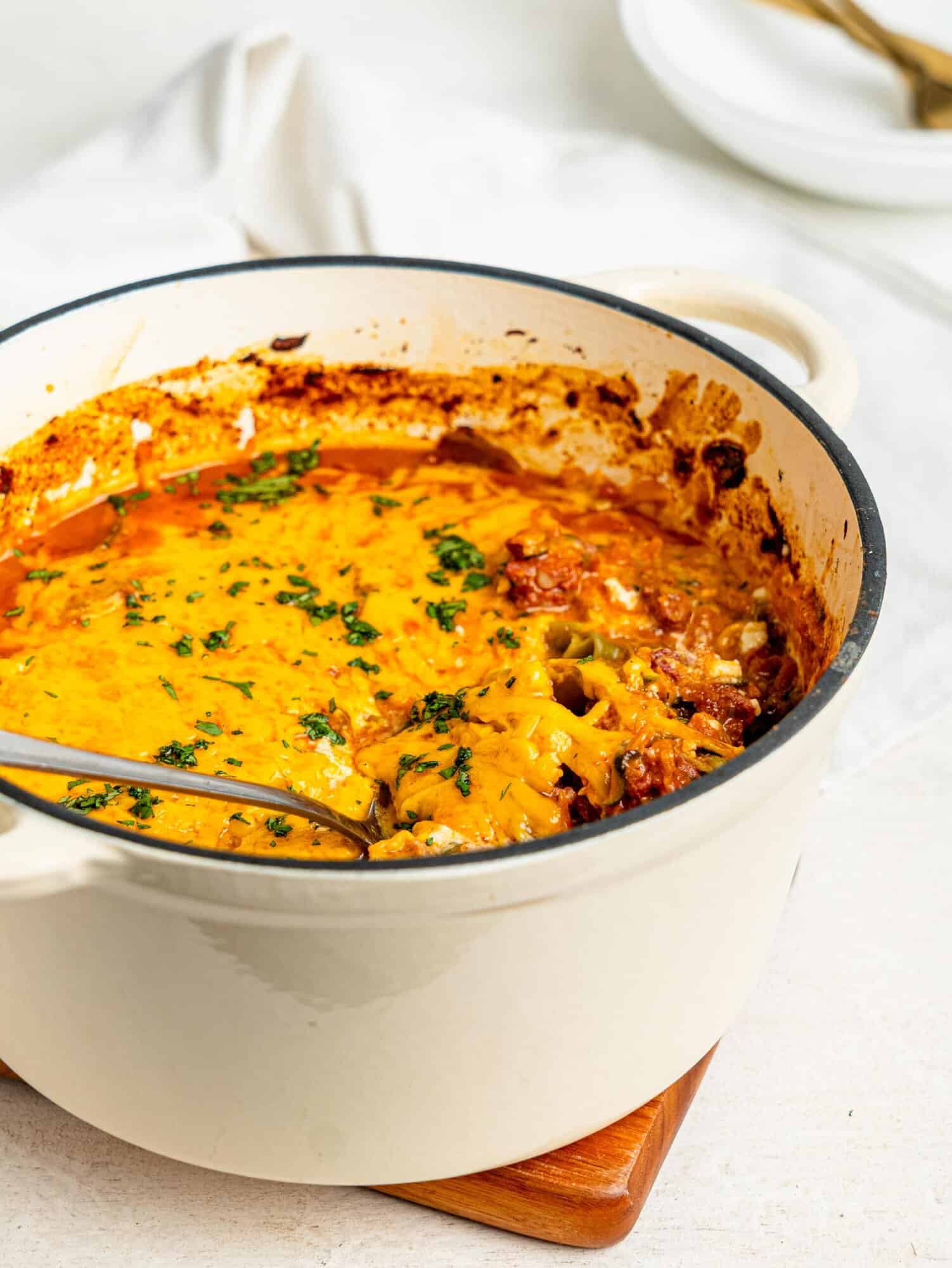 One pot lasagna.