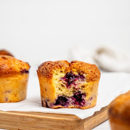 Blueberry Cottage Cheese Muffin.