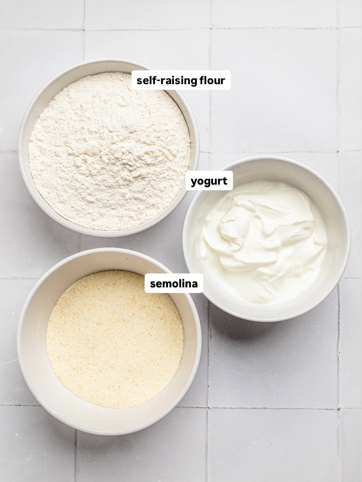 Greek yogurt english muffins ingredients.