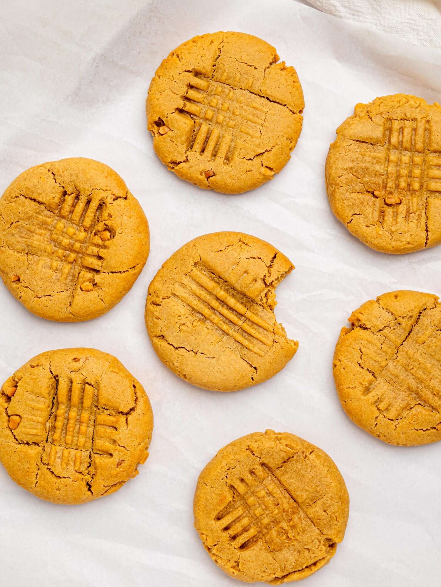Healthy peanut butter cookies.