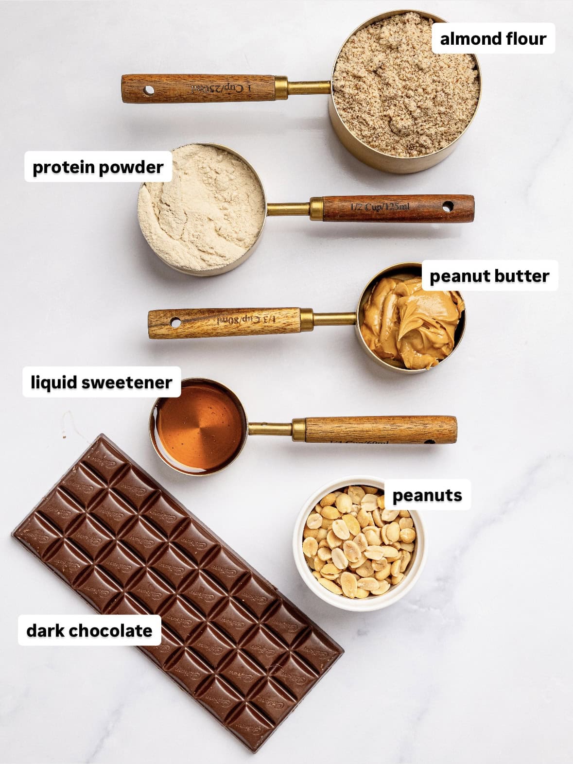 Protein Snickers ingredients.