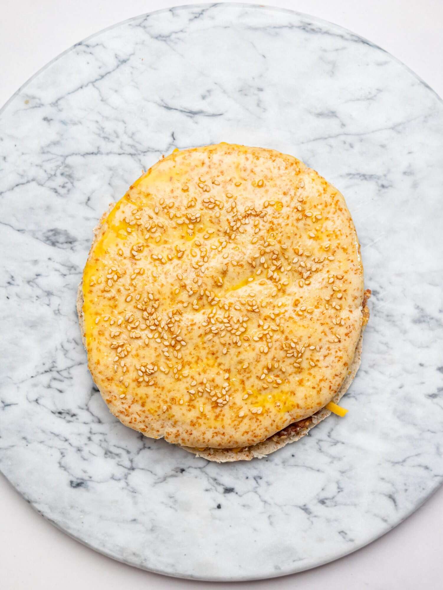 Crispy Pita Burger before being in the airfryer.