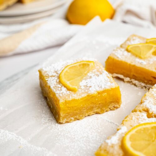 Gluten free lemon bars recipe.