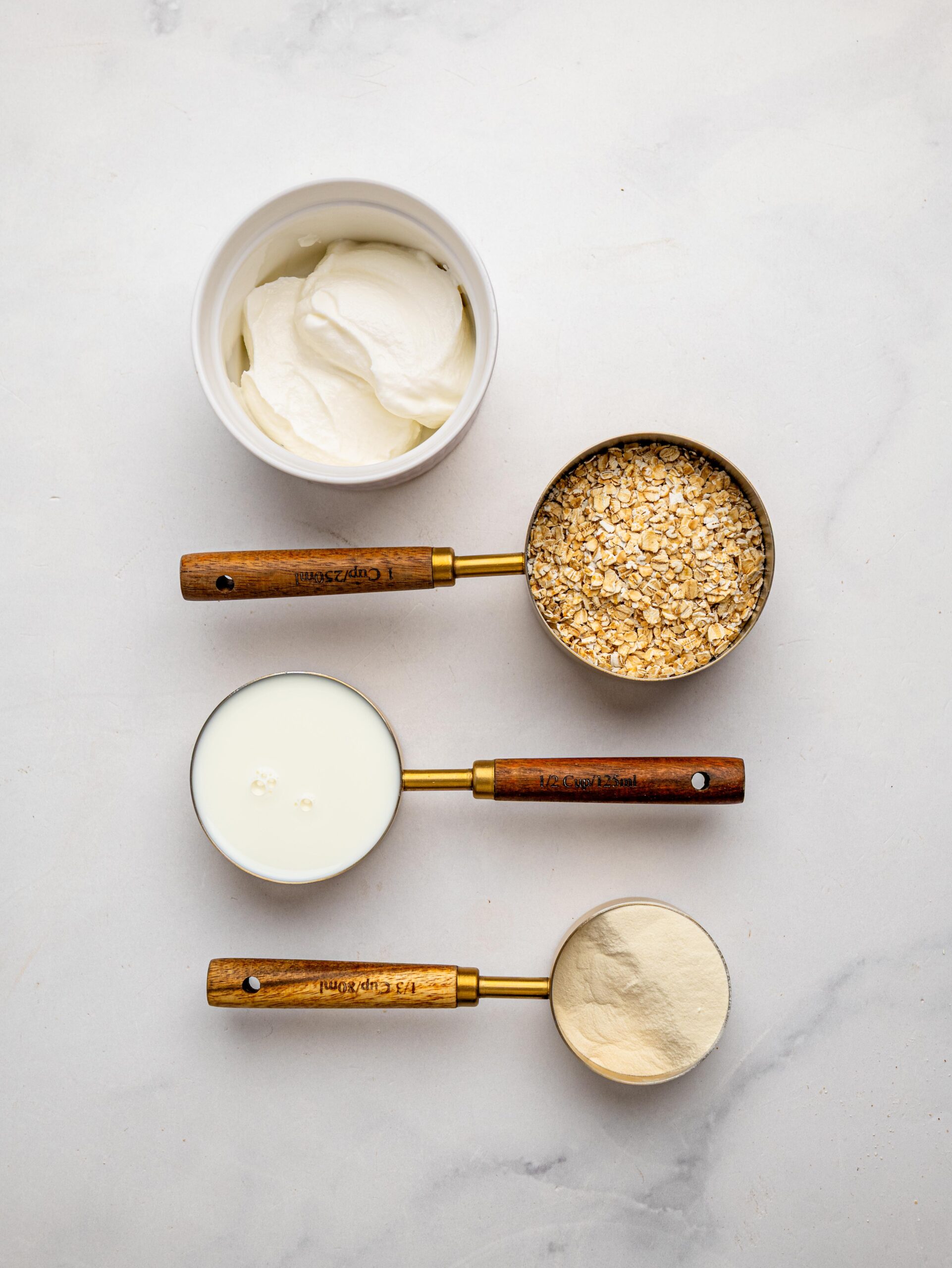 Overnight Oats ingredients ingredients for Overnight Oats With Protein Powder
